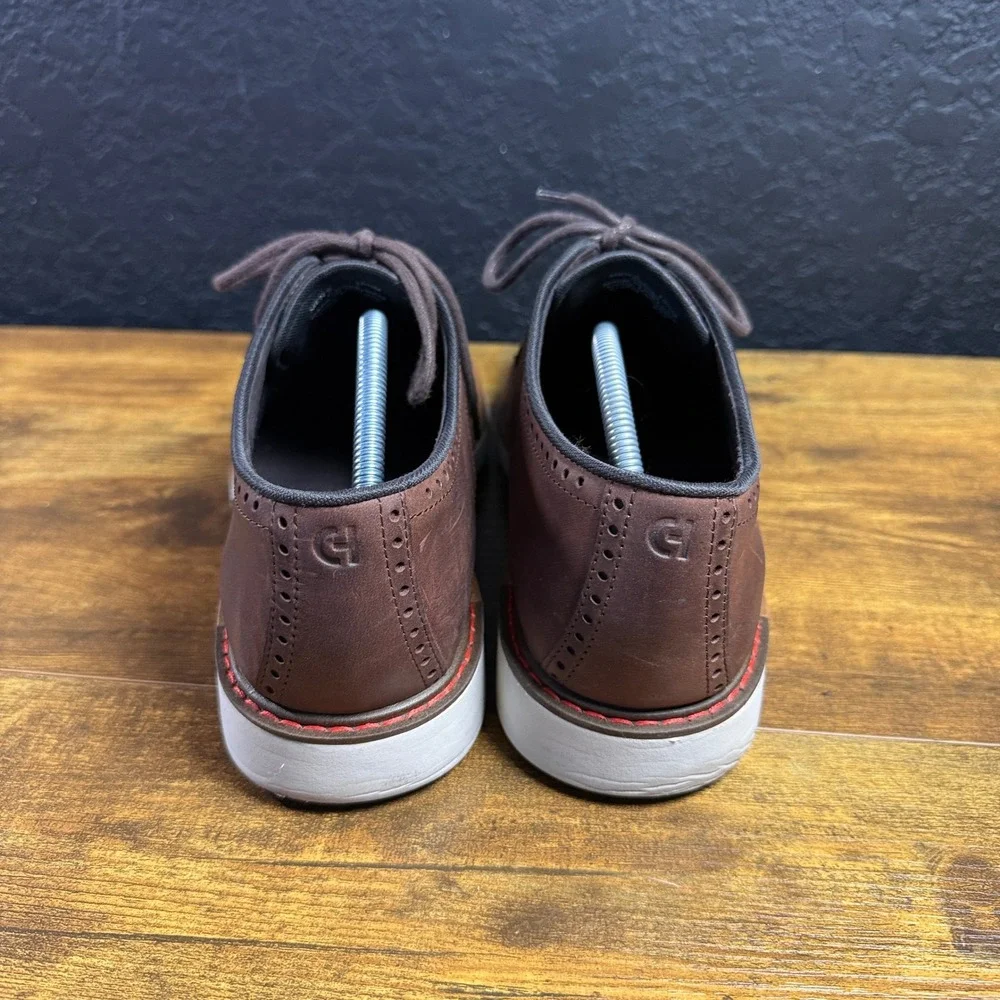 Cole Haan Grand Series C35083 Brown Leather Oxford Wingtip Shoes Mens 10.5M